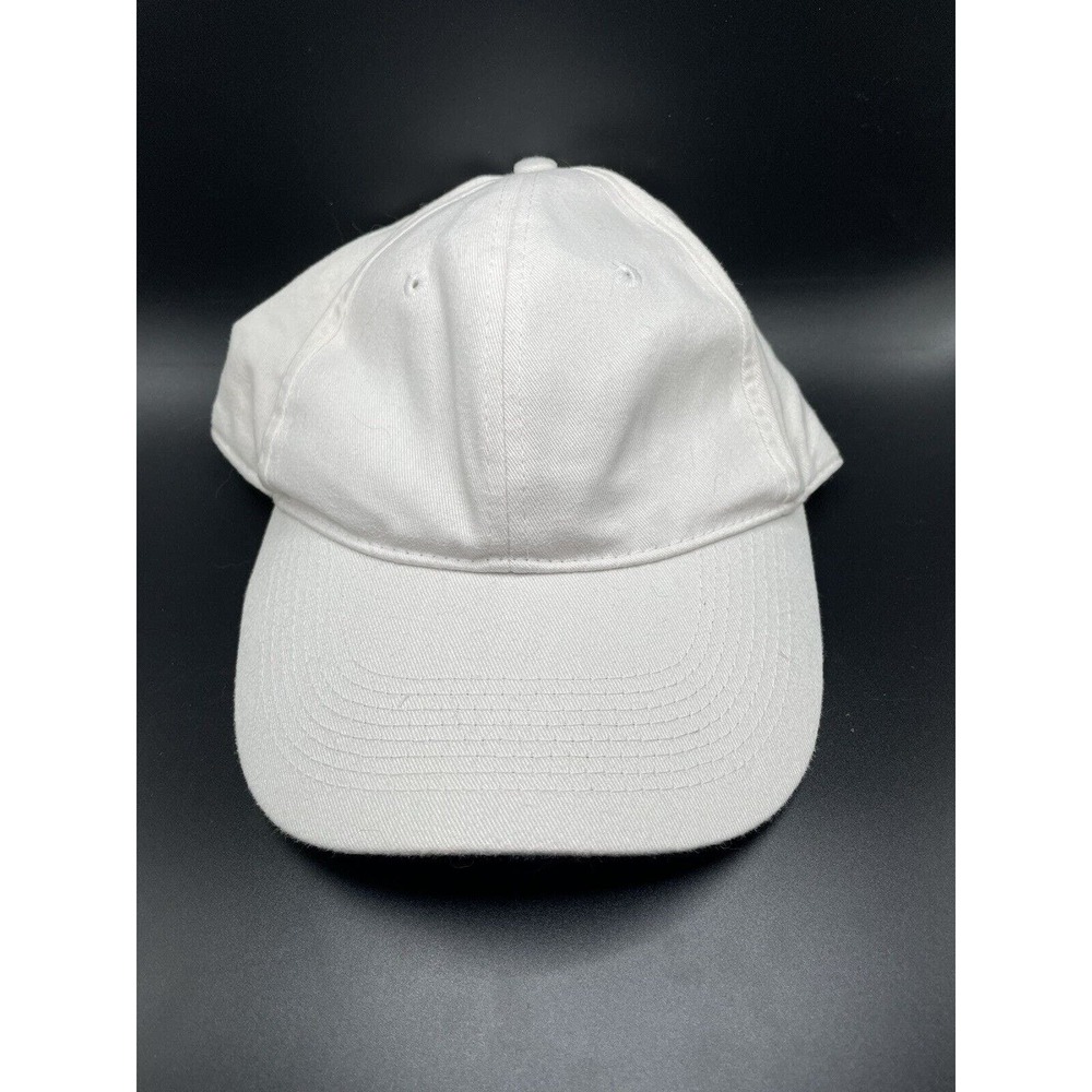 TWO White Hats, Visor and Ball Cap Strap Adjustable Unisex Outdoor Caps